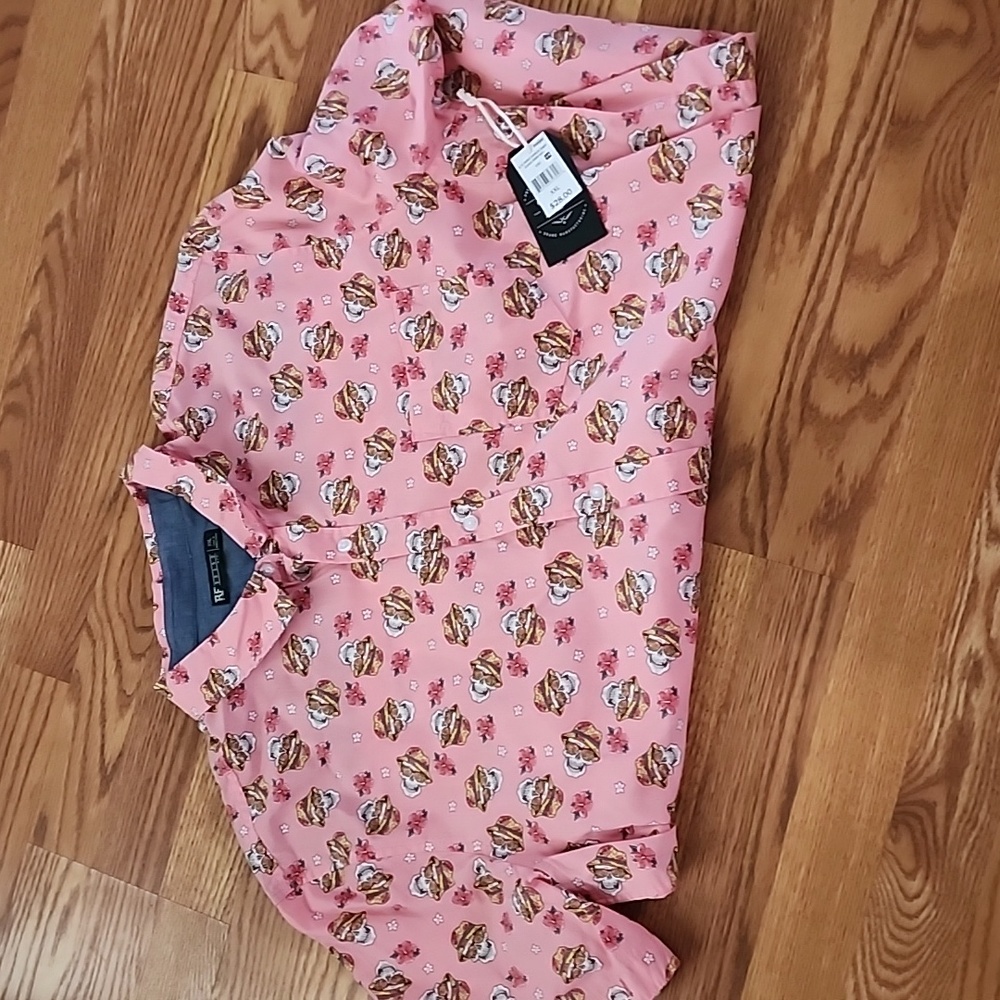 Pink Skull Hawaiian Shirt